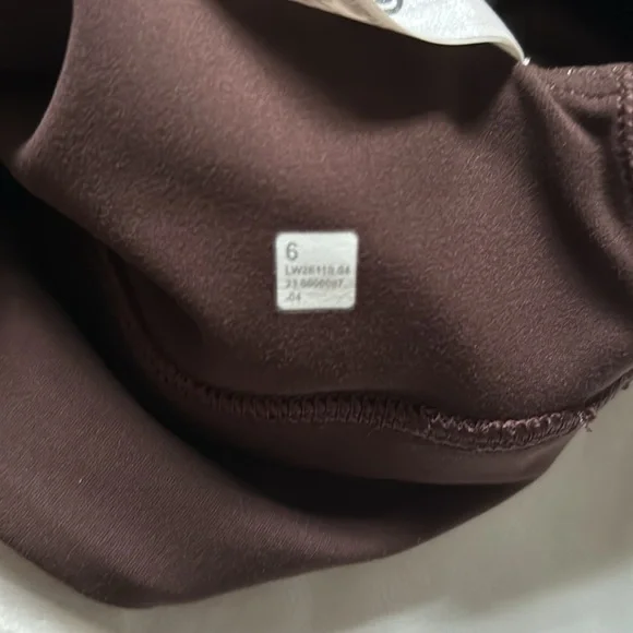 LULULEMON ALIGN ASYMMETRICAL RIBBED BRA *SHINE IN ESPRESSO SZ 6 NWT - Picture 8 of 8